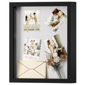 Muzilife 8.5x11 Small Shadow Box Wood Picture Frame, Tempered Glass, Black - color: Black, size: 8.5x11