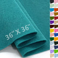 Teal Felt Fabric 36" X 36"(1 Square Yard) 1.6mm Thick Soft Felt Sheet - color: Teal