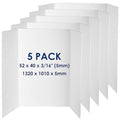 Foam Board Trifold 52 x 40 x 3/16"(5mm), Large Foam Core Poster Board - size: 52x40 in 5 Pack
