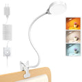 Glocusent 5W Clip on Light, 3 Colors & 5 Brightness Reading Light for Bed - color: White