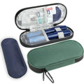 CDBXPRG Insulin Pen Cooler Travel Case, 2 TSA Approved Ice Packs Green - color: Green