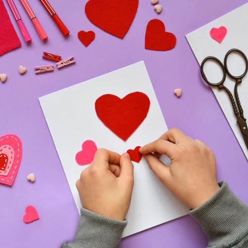 Morcheiong 24 Pcs Self Adhesive Felt Sheet Soft Felt Sheets with Adhesive Backing for Art Project and Sewing DIY Craft(11.8"x7.9"/30x20cm)- 24 Colors