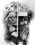 DYAIANGMU Christ Stamped Cross Stitch Kit for Adults 15.7x11.8 inches - color: red-12-new