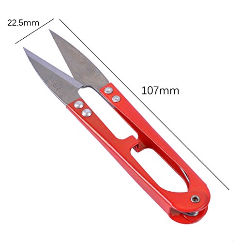 UCEC 12 Pack 4.2 Inch Thread Snips Crochet Small Sewing Scissors for Sewing - color: 12pack Red+blue+navy Blue
