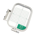 Tarjenle Embroidery Hoop Frame, Professional Stretch Frame for Brother Sewing Machine, Grid Hoop, for NV500/NV500D/NV900/NV950D/NV180/P-1000/PE-300S/PE-400D/EMS10/ZZ3-B140 (White, 100x100mm) - size: 100x100mm