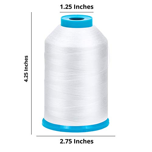 90wt X-Large Machine Embroidery Bobbin Threads Cones 2 Pack 5500 Yards Each