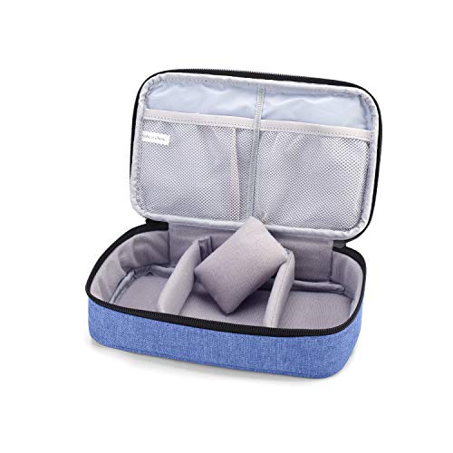 Luxja Double-Layer Sewing Organizer, Dark Blue - color: Dark Blue