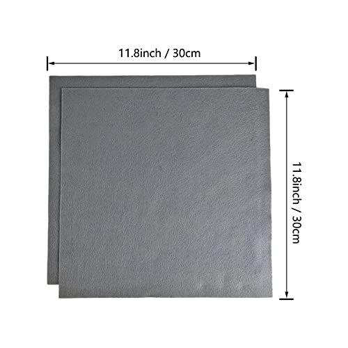 Jtnohx Soft Light Grey Felt Sheets Flexible Felt Fabric for Crafts 12" 20Pc - color: Light Grey