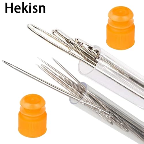 24pcs Large-Eye Blunt Needles and Sewing Needles Set, Yarn Tapestry Needle with Needle Threaders for Sewing Crochet Knitting Embroidery