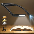 Reading Light, Rechargeable Neck Light, Stepless Dimming Book Light - color: Black