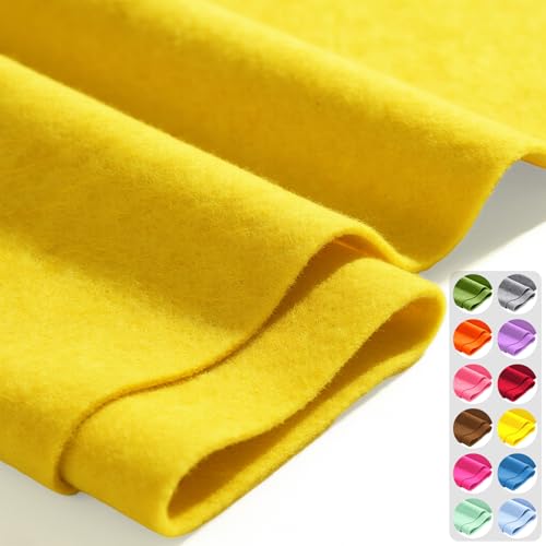 Sunflower 36" X 36" Felt Fabric Sheet - 1.6mm Thickness - color: Sunflower, size: 36" x 36"