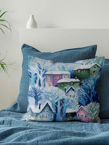 RIOLIS 2247 Panel/Cushion Town Counted Cross Stitch Kit 15.75 x 15.75 in - style: Panel/Cushion Town 2247