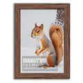 Rustic Walnut 7x10 Frame - Single Frame, 7 x 10 Poster Frame for Artwork, Puzzles, Photos and Movie Posters Picture Frames - size: 7" x 10"