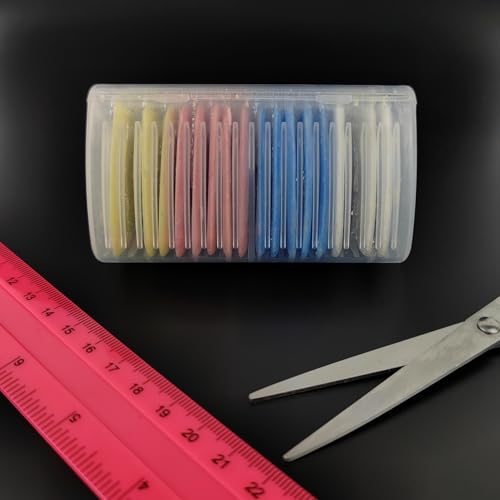 Tailors Chalk,20 Pack Triangle Tailor's Fabric Marker Chalk,Fabric Chalk Markers for Sewing,Sewing Notions & Accessories (Multicolor) - color: Multicolor