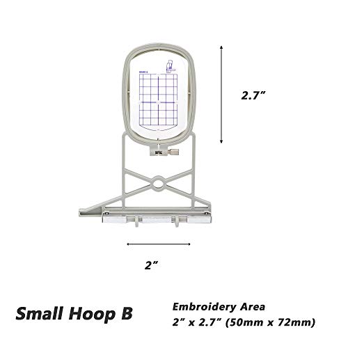 Sew Tech Embroidery Hoop for Bernina, 2x2.8in 50x72mm Small Frame - size: 2x2.7"-Small Hoop B