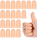 Thumb Protector, 20 Pcs Rubber Thumb Protector for Wounds (Skin Color)