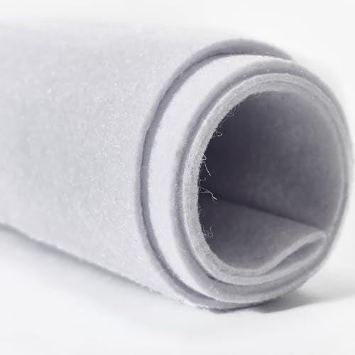 Soft White Felt Fabric 36"X 72"/ 1.6mm Thick Sewing Patwork Material Large Craft Felt Roll Fabric by The Yard - color: White, size: 36"X 72" Inches