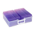4"x6" Plastic Photo Storage Case with Purple 16 Inner Containers - color: Gradation Purple