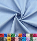EOVEA - Cotton Polyester Fabric by The Yard – 60" Wide Broadcloth Fabric, Soft, Lightweight & Breathable Material for Lining, Curtains, Bedding, Skirts, Sewing Projects (Baby Blue, 1 Yard) - color: Baby Blue, size: 1 Yard