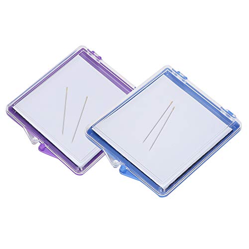 Sewing Pins Magnetic Holder,Sewing pin Holder minder Cushion Cross Stitch Storage Organizer Embroidery Keeper,Sewing Notions & Supplies 2PCs Magnetic Sewing Pincushion Pin Storage Case