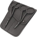 Applique Embroidery Scissors Set - Duckbill & Needlepoint, 4.5", Black - color: Black
