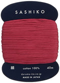 Yokota Daruma Sashiko Thread Single and Variegated Color (Madder, Thin 40M Card) - color: Madder