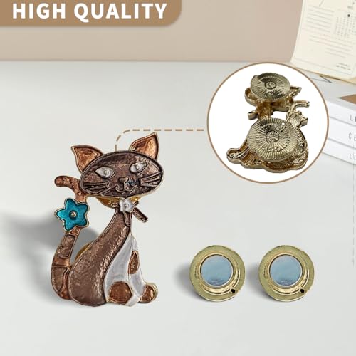 Needle Minder Magnet, Magnetic Needle Minder, Needle Minders Magnetic Cross Stitch Accessories, Magnetic Needle Holder, Life Tree, Butterfly, Cats, Owl, Heart (CAT) - size: CAT