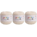 golo 3 Balls Crochet Thread Size 10 Crochet Yarn for Hand Knitting 802 - color: 000-802Pearl