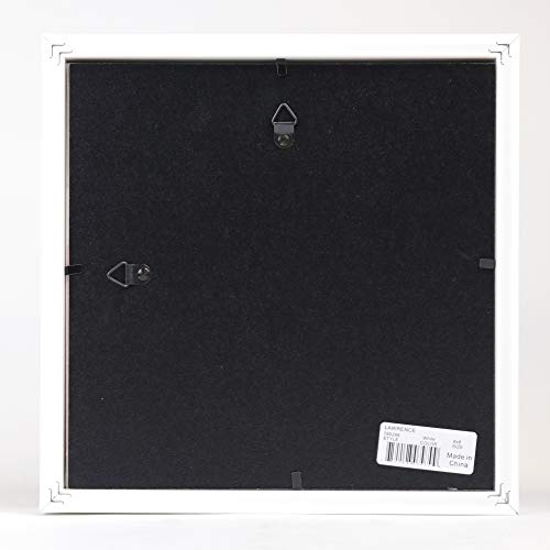Lawrence Frames 785288 Shadow Box Frame, 8x8, White - color: White, size: 8 x 8 inches