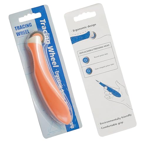 Toothed Edge Tracing Wheel- Professional Stitch Marking Spacer for Leather Paper Cloth Sewing Wheel Tool - color: Style1