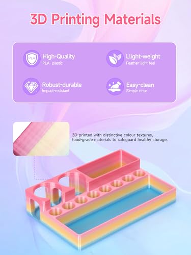 YOUSHARES Peptide Vials Case - 3ml and 30ml Insulin Vial Organizer - color: 3d_multicolor