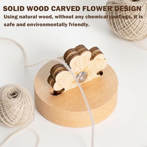 Thread Cutter Tool Flower Shape Wooden