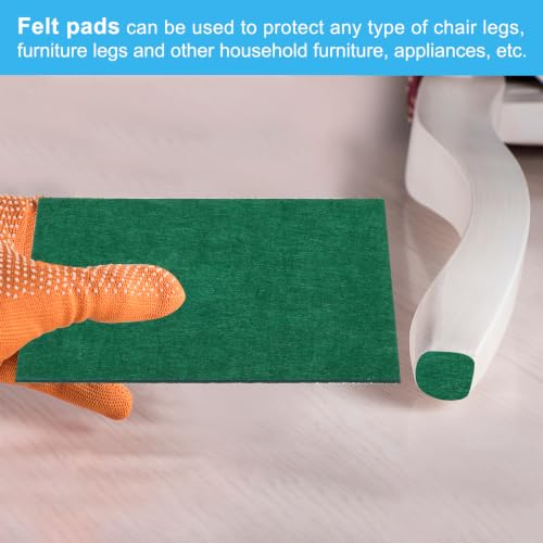 PATIKIL 8x6 Inch Lamp Base Felt, 6Pack 3mm Thickness Rectangle Felt Furniture Pad Soft Adhesive Non-Slip Anti-Scratch Backed Felt for Lamp Furniture DIY Craft, Dark Green - color: Dark Green, size: 8x6 Inch