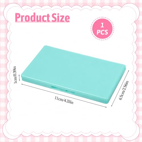 Magnetic Needle Case, Rectangle Light Green Needle Holder for Sewing Knitting Crochet, Secure Embroidery Organizer, Needlepoint Accessories & Needle Minder Magnet Storage Case - color: Light Green