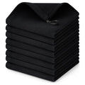 Homaxy 100% Cotton Waffle Weave Dish Cloths, 8 Pack, Black - color: Black, size: 12 x 12 - 8 Pack