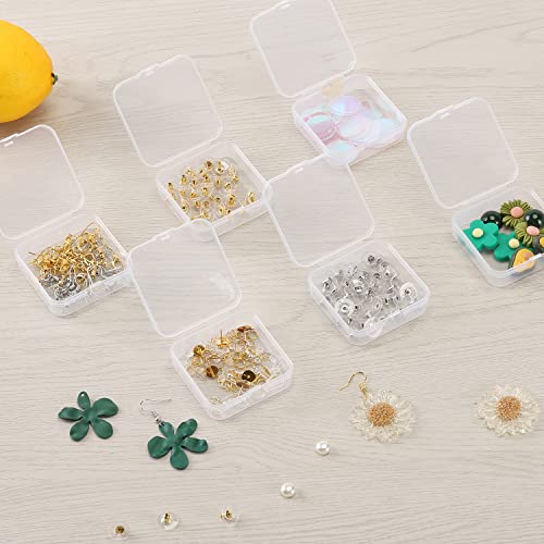 Mr. Pen- Bead Organizer Box, 12 pcs, Clear - color: Clear White, size: 12 Pcs(2.15"x2.15"x0.7")