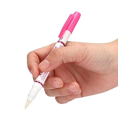HEEPDD 3Pcs Fabric Marking Pen, Water Erasable Pen Double Head Heat Erasable Fabric Marking Pens DIY Cloth Sewing Accessories