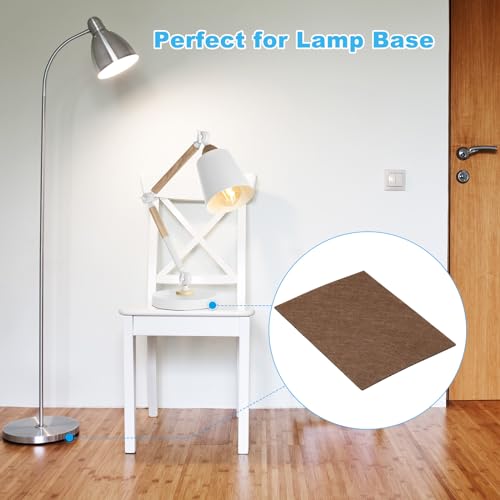 PATIKIL 12x8 Inch Lamp Base Felt, 5Pack 2mm Thickness Rectangle Felt Furniture Pad Soft Adhesive Non-Slip Anti-Scratch Backed Felt for Lamp Furniture DIY Craft, Coffee - color: Coffee, size: 12x8 Inch