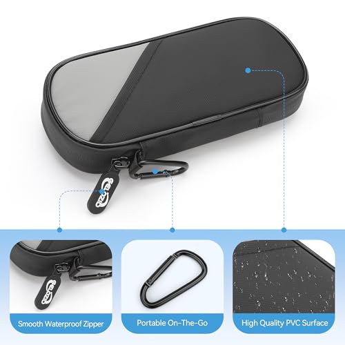 Gelozid Insulin Cooler Travel Case with 2 Reusable Ice Packs, Black & Gray - color: Black with Gray, size: Cooler Case