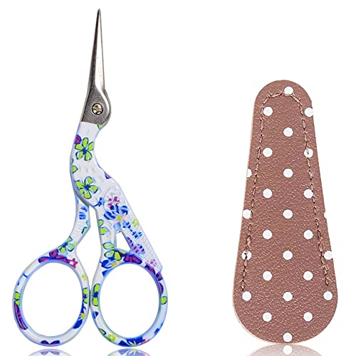 BIHRTC 3.6" Small Craft Scissors,Sharp Stainless Tip for Crochet - color: Blue, size: 3.6inch