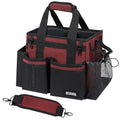 SCAVATA Compact Wearable Cleaning Caddy with Handle & Shoulder Straps - color: AncoraRed