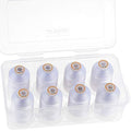 New brothread 8 Spools Polyester Embroidery Machine Thread -8xSnow White - color: Snow White