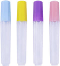 4Pcs Clear Plastic Embroidery Felting Sewing Container Pin Needle Storage Tubes Bottle Holder Knitting Needle for Case Box Needle Storage Tubes,Sewing Needle Case，Needle Organizer,Needle Storage