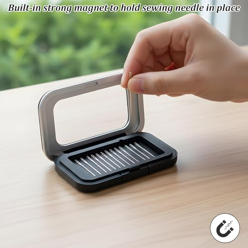 Hecila Magnetic Needle Holder Cases Magnetic Pin Holder Box Under 6.5cm