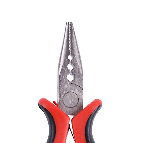 200 Pcs Silicone Micro Rings Hair Extensions Tools Kit: Three-hole Hair Pliers, Micro Pulling Hook Needle, Loop Threader and Silicone Micro Links Rings Beads (Black) - color: Black, size: 200 Count