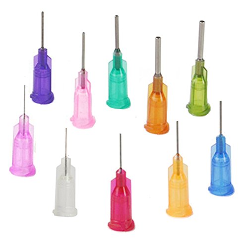 120Pcs 1/2" Industrial Liquid Dispenser Needle Adhesive Glue Dispensing Blunt Tip Luer Lock
