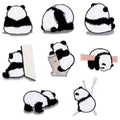 16PCS Panda Embroidered Patches, Iron On Sew On Appliques for Clothes DIY - color: Panda