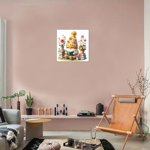 Gnome Stamped Cross Stitch Kits for Adults Beginner, Flowers Counted Cross Stitch Kits Printed Stitching Cute Patterns Dimensions Needlepoint Art Crafts Embroidery Kits for Adults - color: Cross Stitch-1222-1