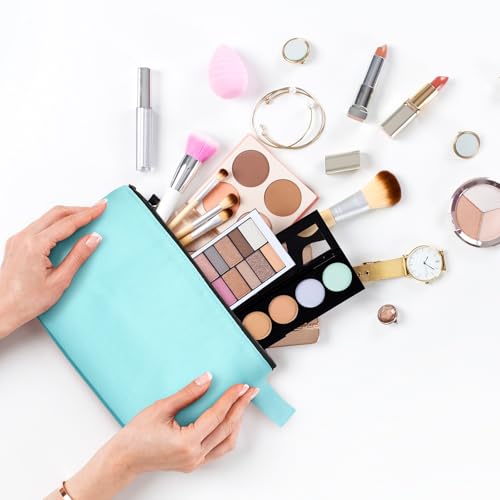 Saintrygo 30 Pcs Canvas Makeup Bags Bulk,7.5 X 5 X 1.8 Inch,Novel - color: Novel, size: 7.5 x 5 x 1.8 Inch