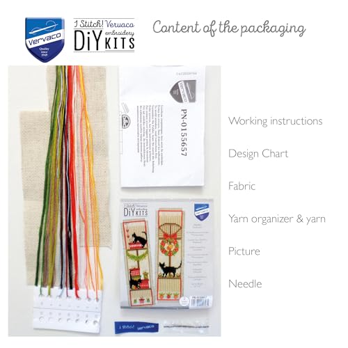 Vervaco Counted Cross Stitch: Bookmark: Christmas Atmosphere: Set of 2, 6 x 20cm, N